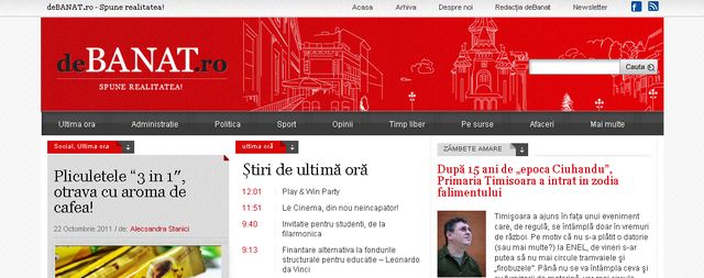DeBanat.ro, ştiri din Banat – redesign